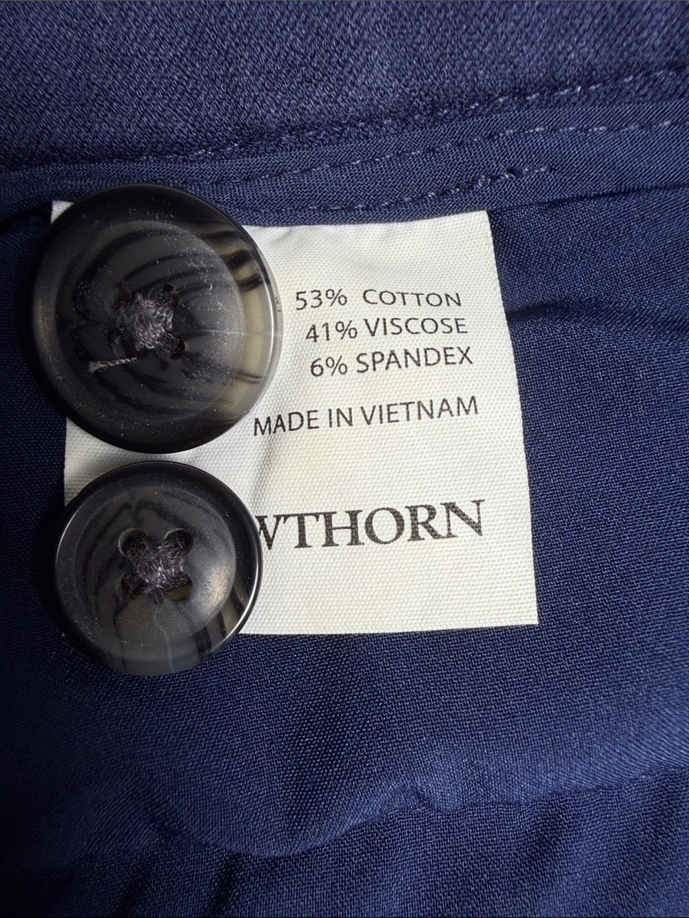 Deep Navy Straight-Leg Dress Pants Size 14W - Picture 7 of 8